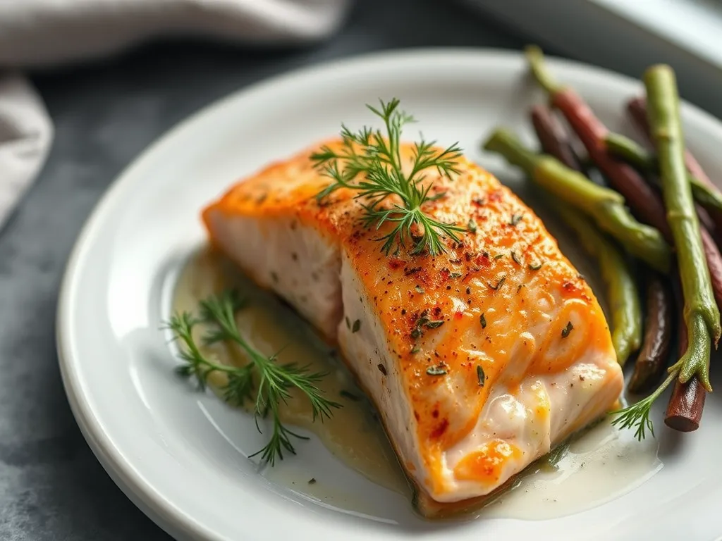 5-Ingredient Baked Salmon with Dill