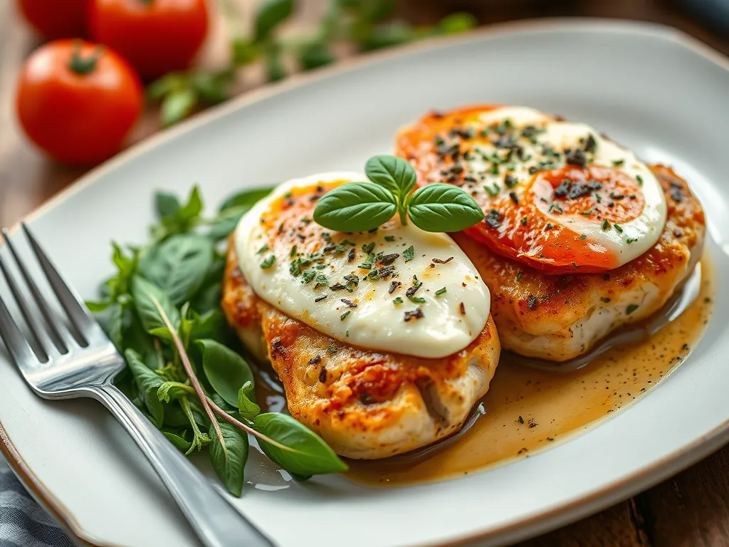 5-Ingredient Caprese Chicken Bake