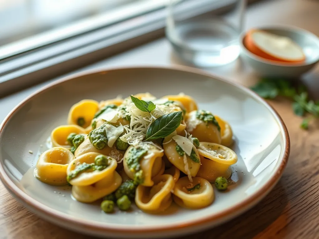 5-Ingredient Cheese Tortellini with Pesto