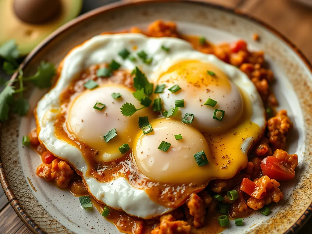 5-Ingredient Cheesy Eggs & Black Beans