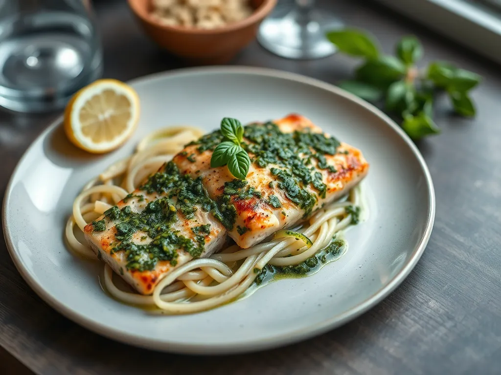 5-Ingredient Pesto Salmon