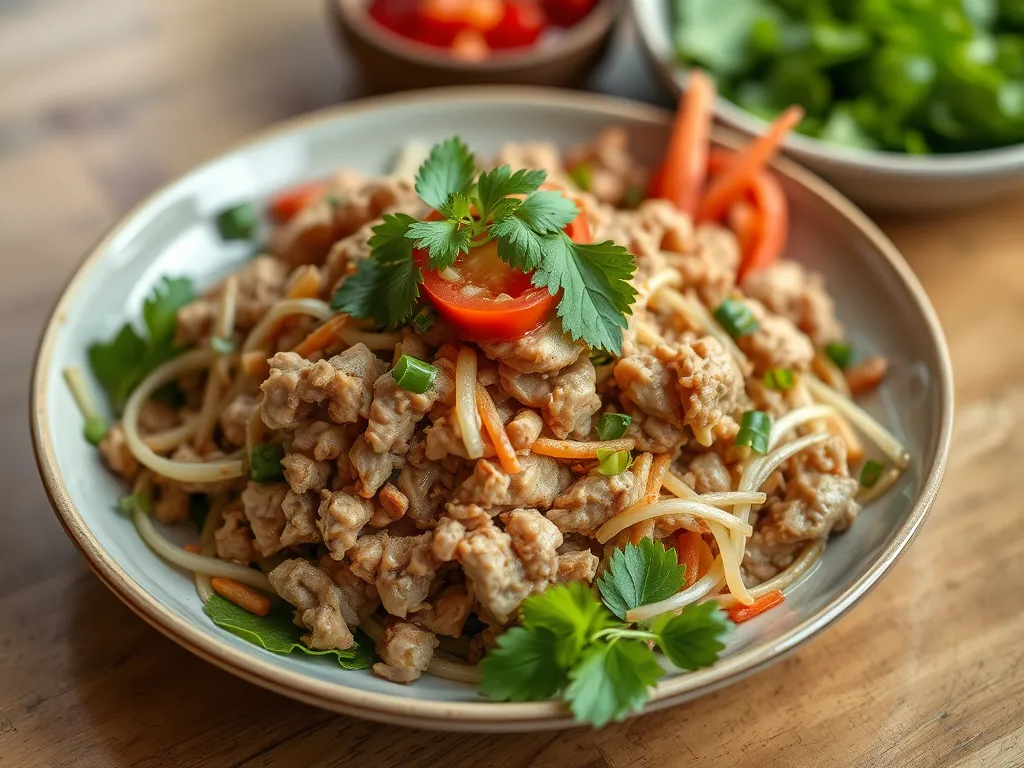 5-Ingredient Quick Chicken Larb