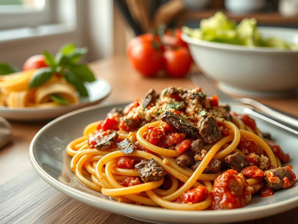 Hearty Beef Pomodoro Pasta