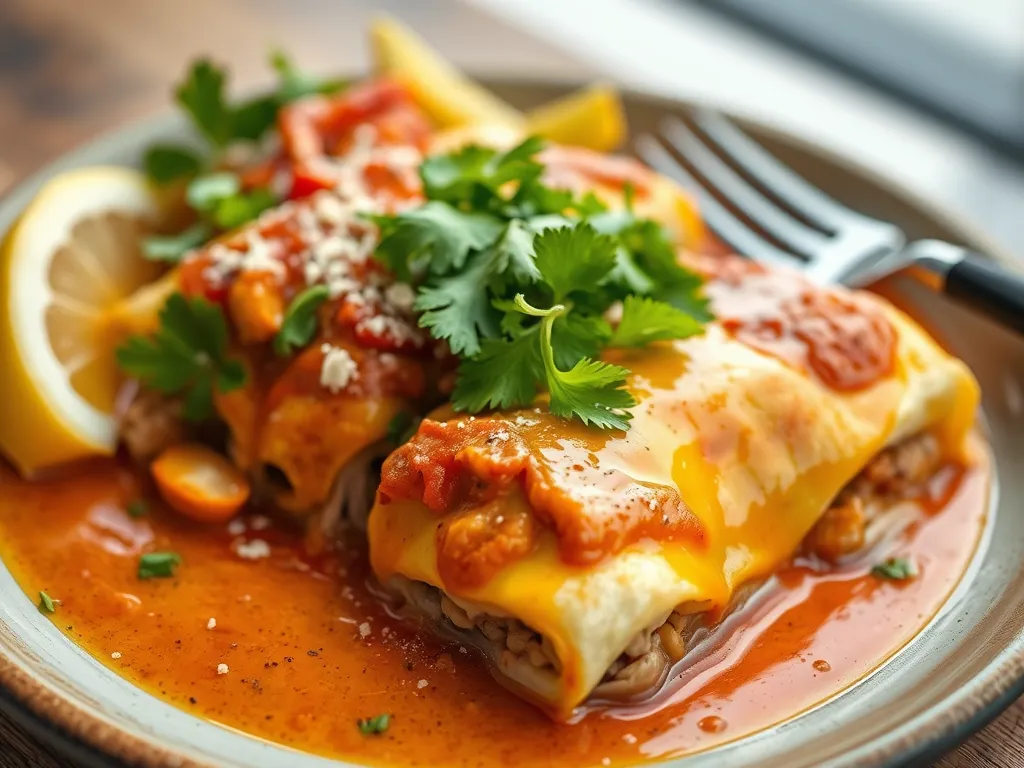 Budget Chicken Enchiladas