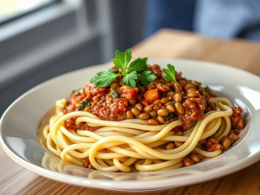 Budget Lentil Bolognese