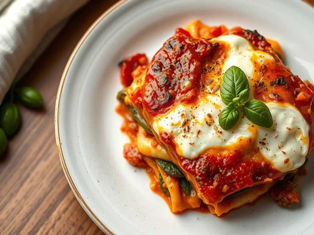 Budget Roasted Vegetable Lasagna
