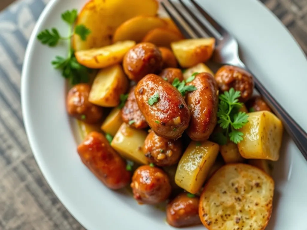 Creamy Sausage and Potato Skillet
