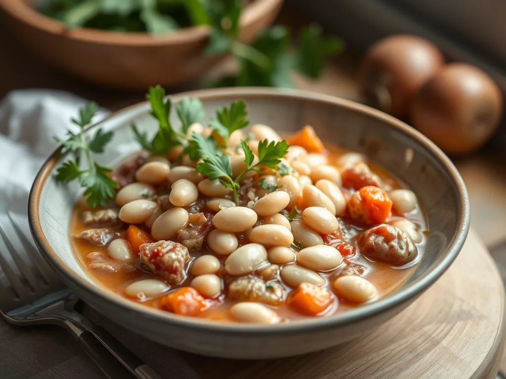 Creamy Tuscan White Bean Skillet
