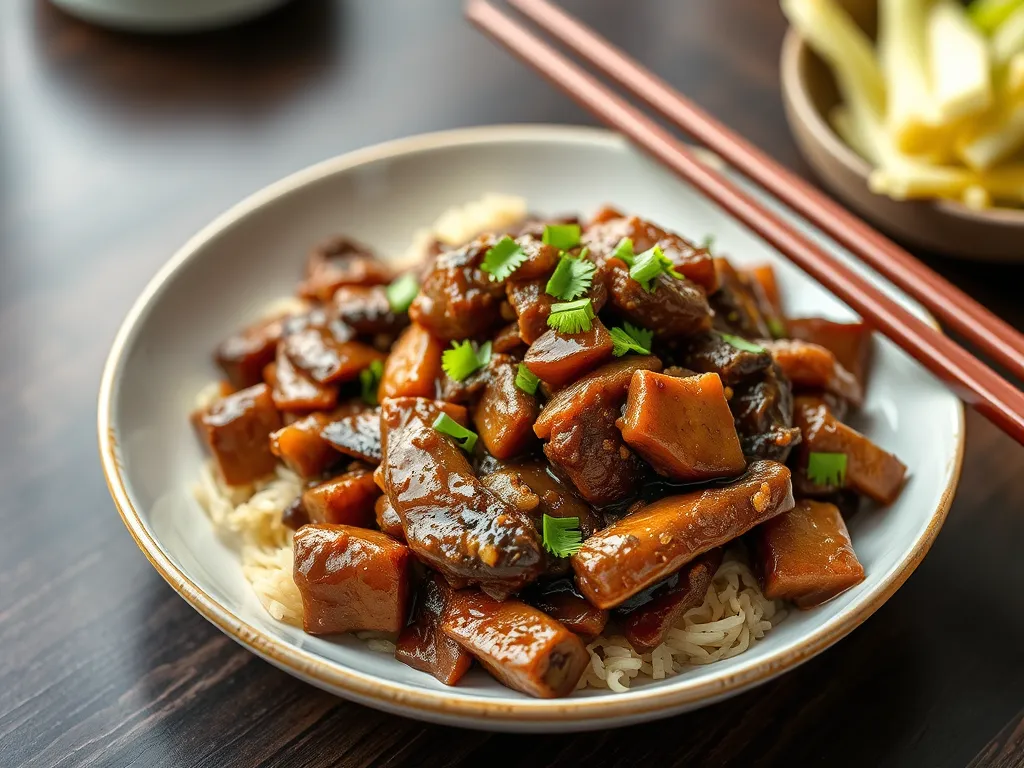 One-Pan Mongolian Beef Bowl