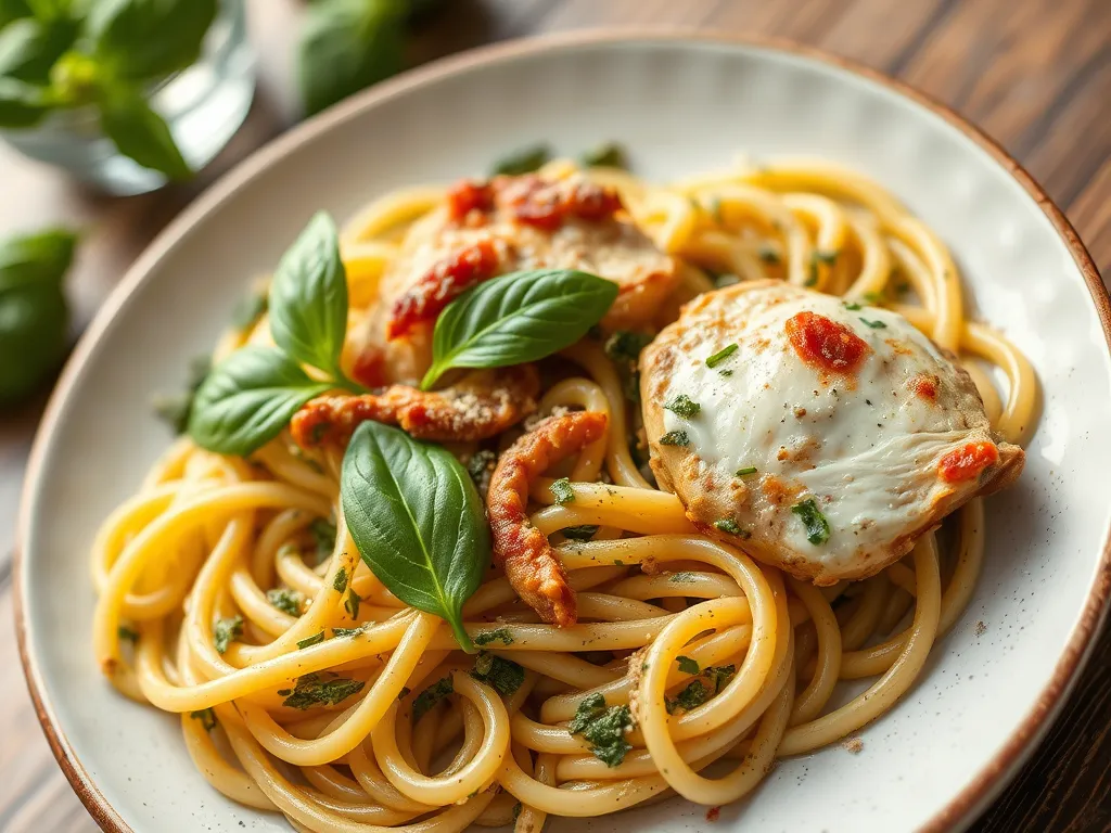 Cant-Decide Pesto Chicken Pasta