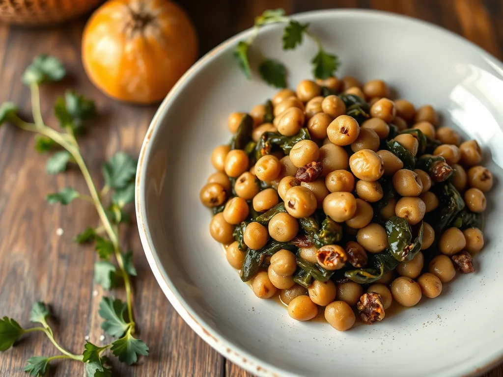 Black-Eyed Peas and Greens