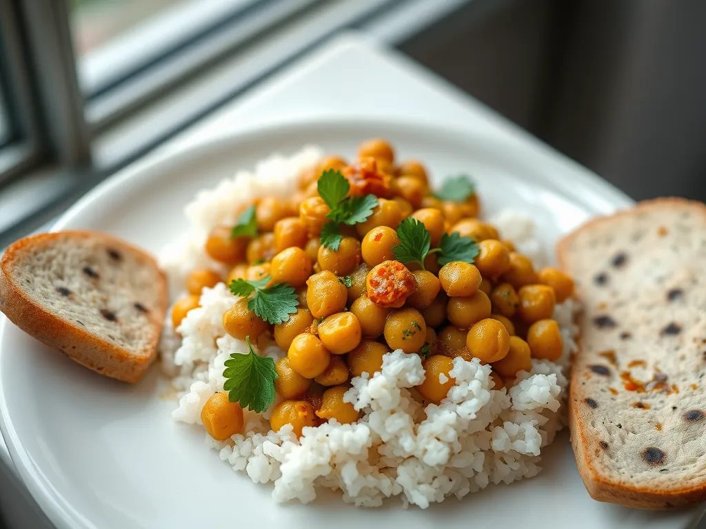 Cheap Chickpea Coconut Curry