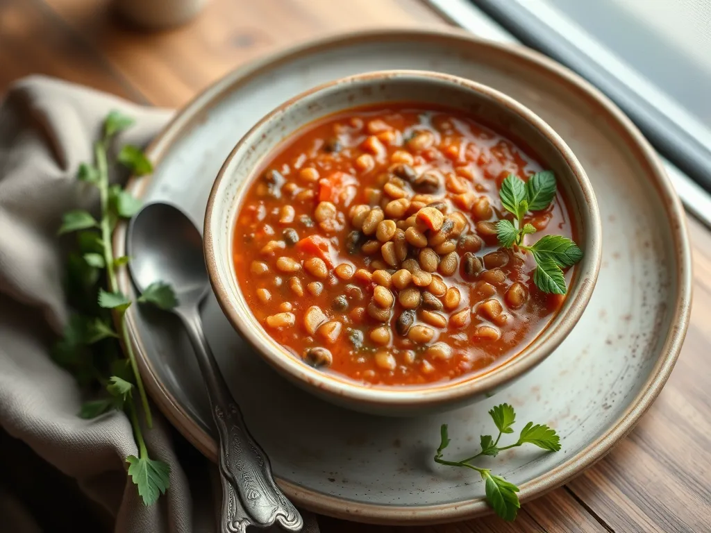 Cheap Tomato Lentil Soup