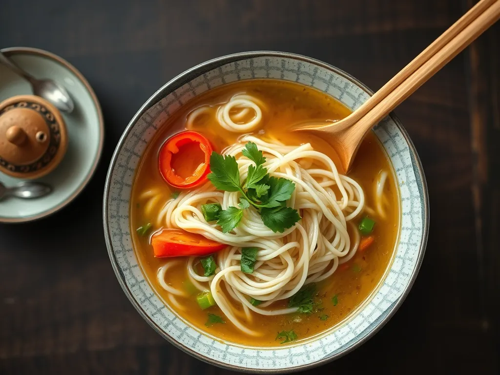 Cheap Vegetable Noodle Soup