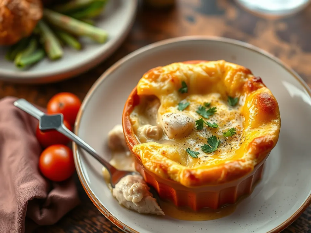 Chicken Pot Pie with Biscuit Topping