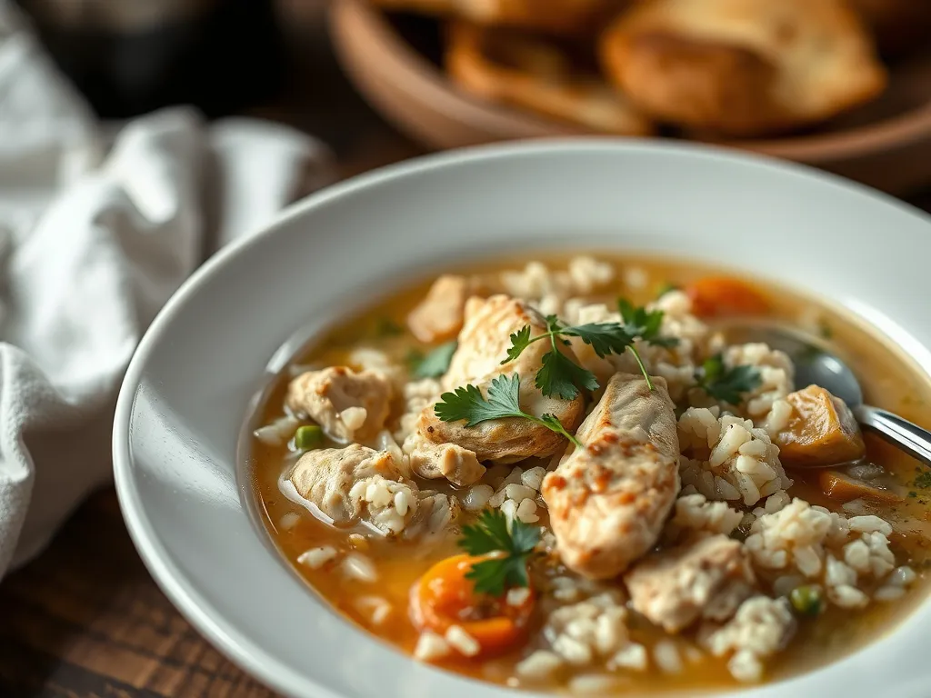 Creamy Chicken and Rice Soup