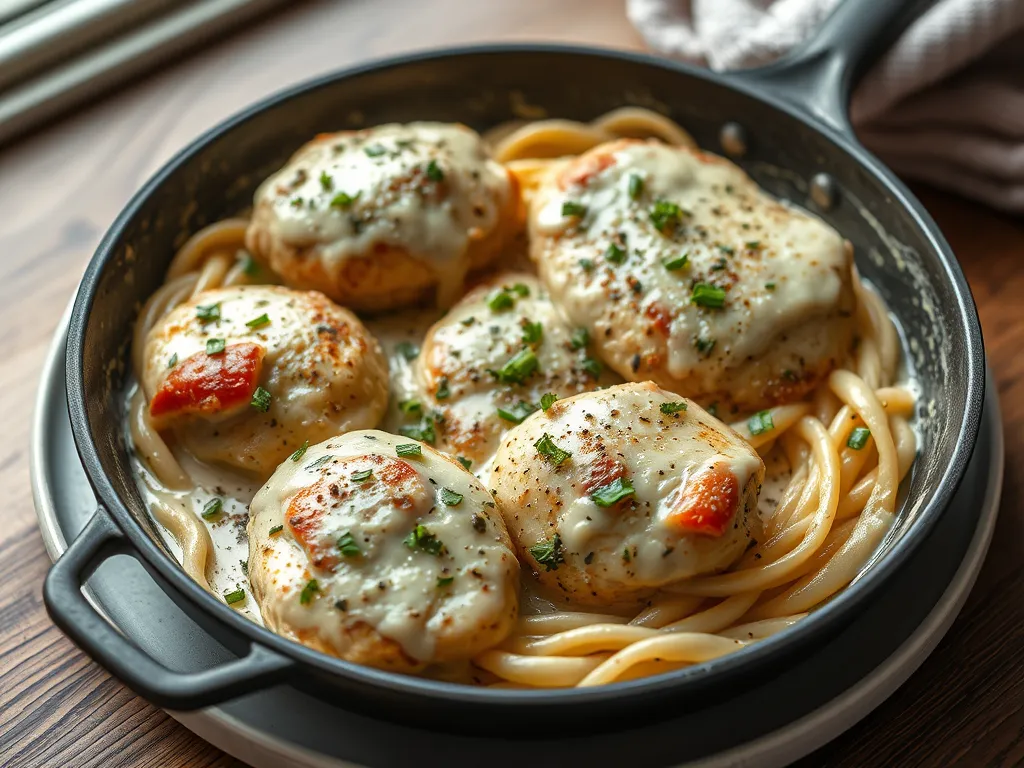 Creamy Garlic Parmesan Chicken Skillet