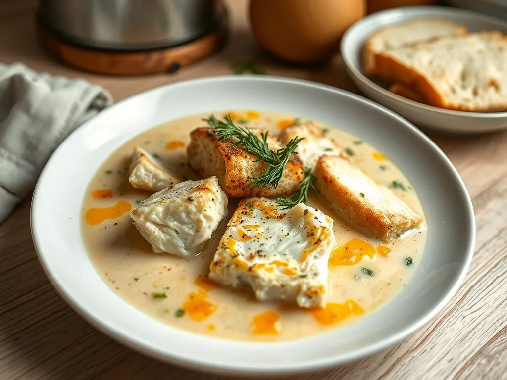 Creamy Lemon White Fish Stew