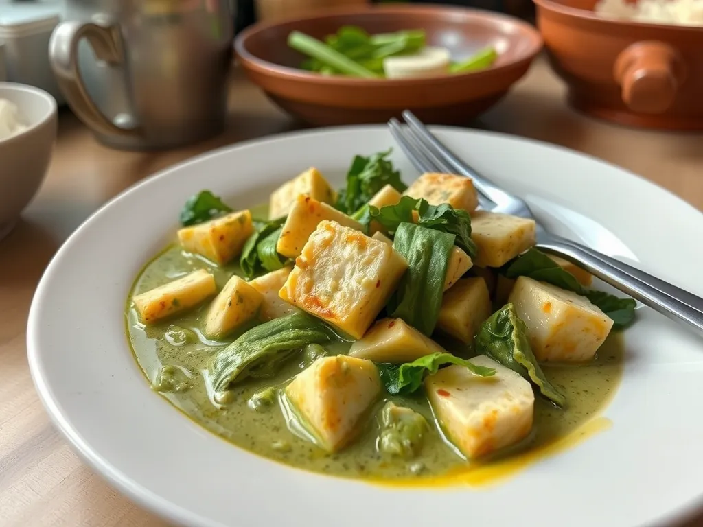 Creamy Thai Green Curry with Tofu