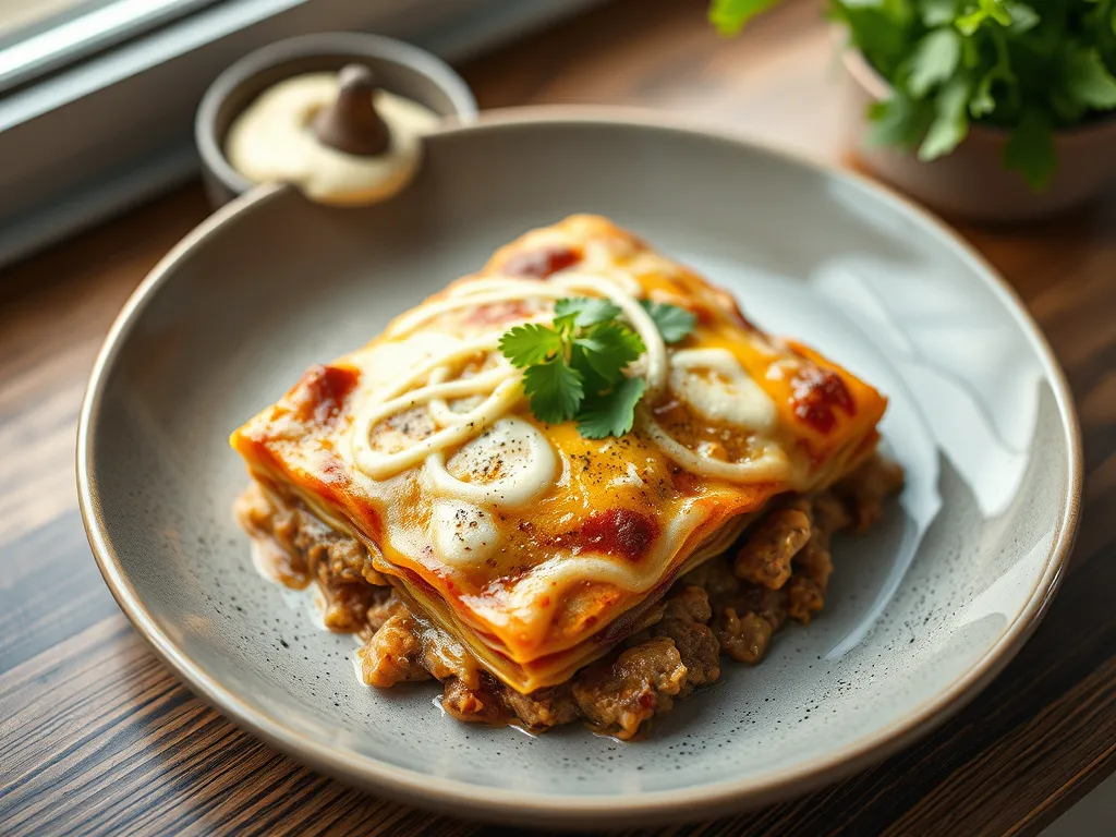 Dump-and-Bake Beef Enchilada Casserole