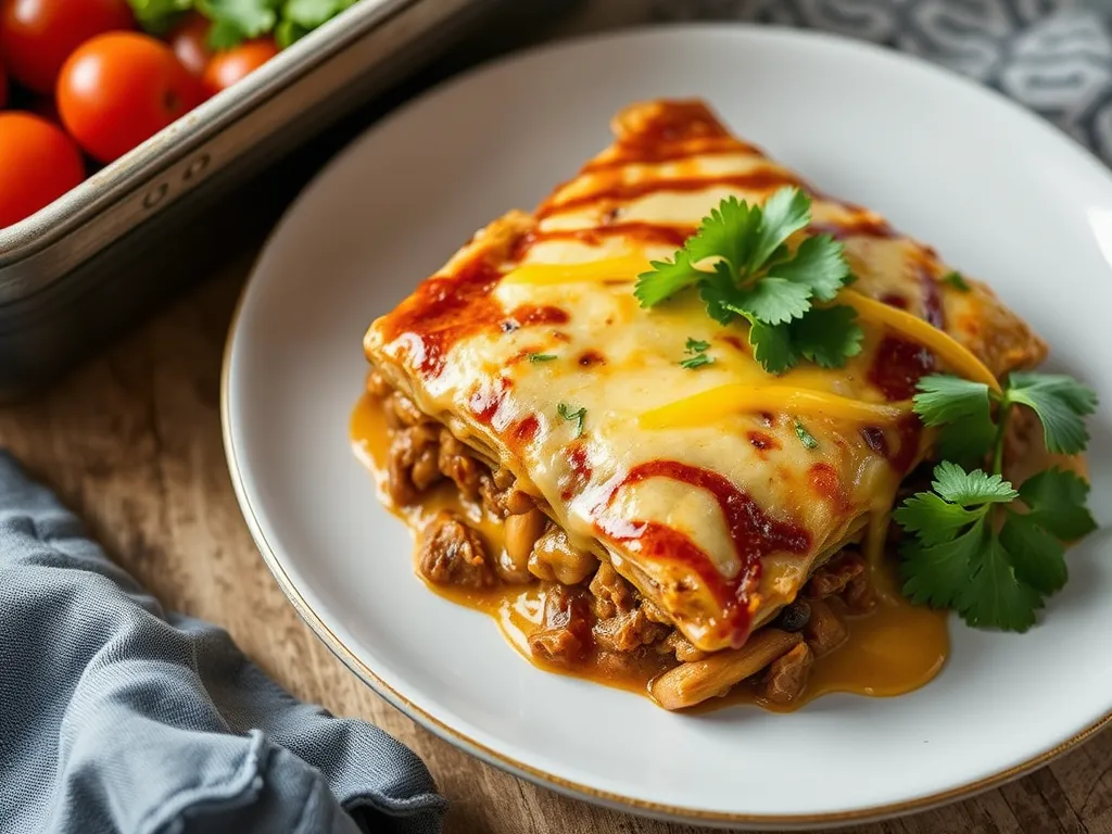 Easy Beef Enchilada Casserole