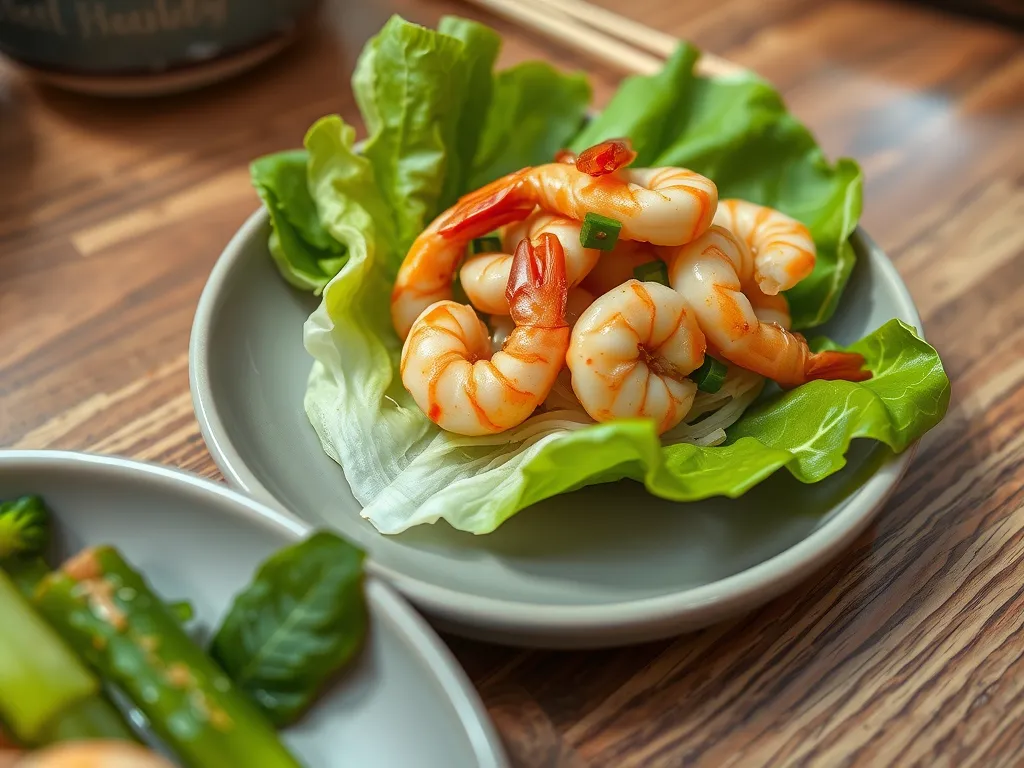 Garlic Butter Shrimp Ssam