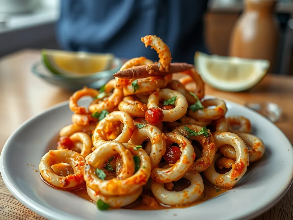 Easy Lemon Garlic Calamari