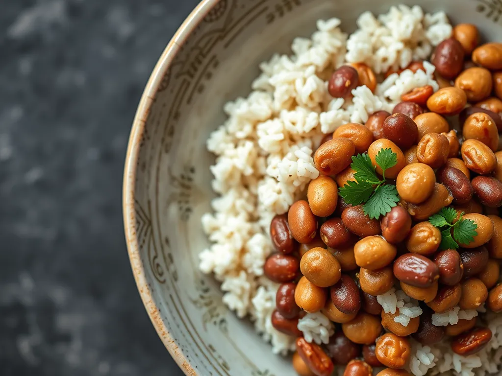 Simple Beans and Rice Bowl