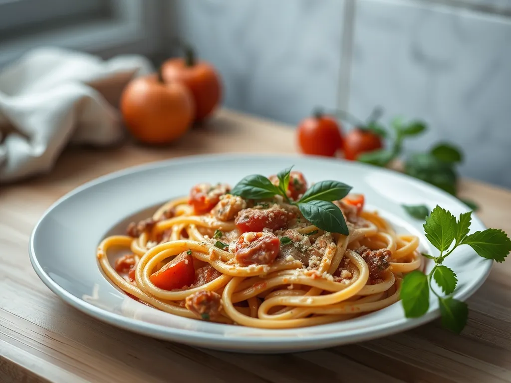 4-Ingredient Creamy Tomato Pasta