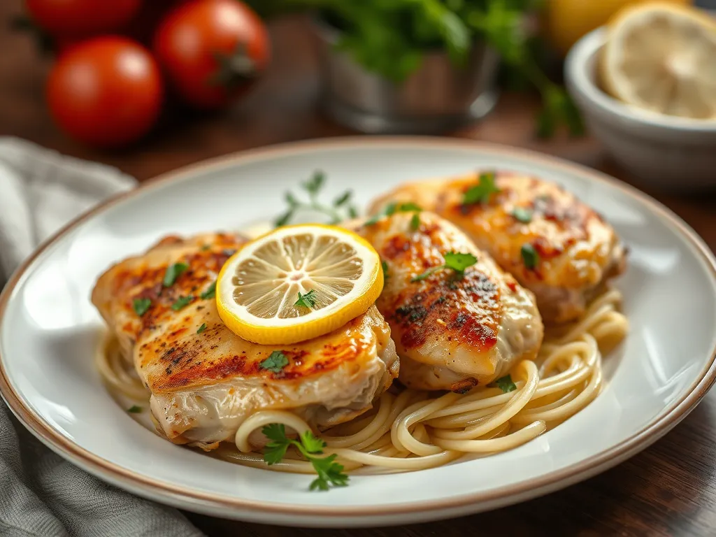 Lemon Garlic Chicken Thighs