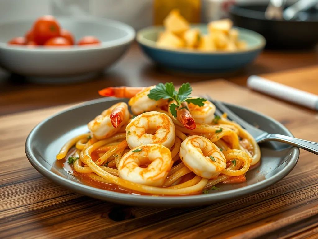 Garlic Butter Shrimp and Orzo