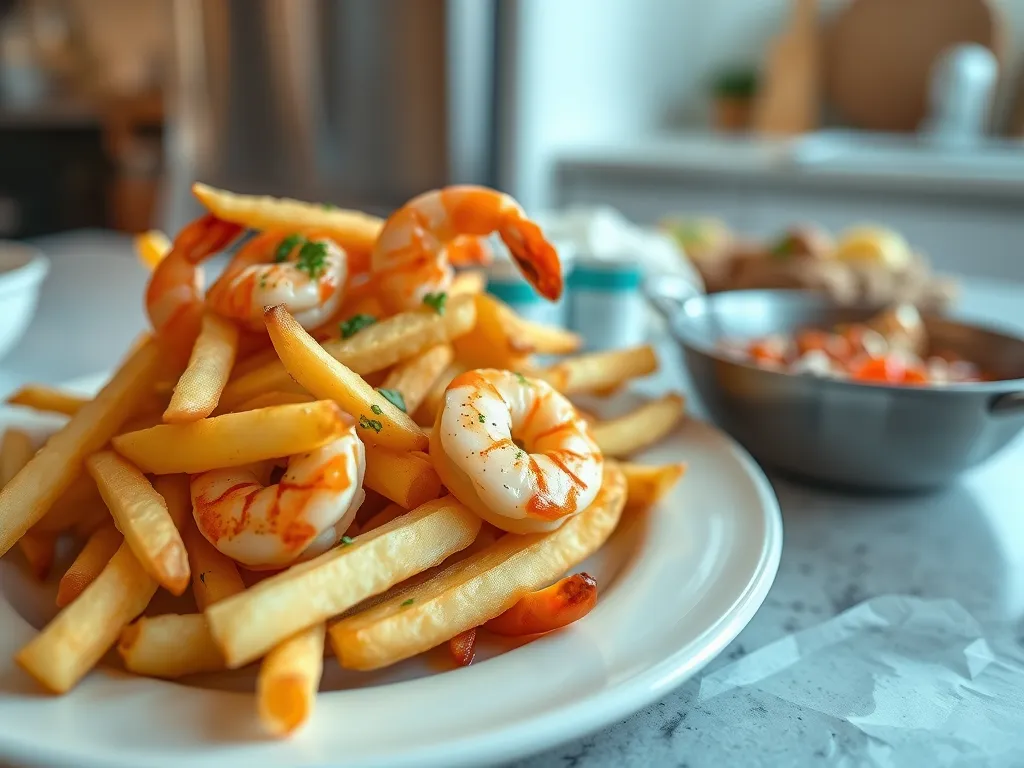 Garlic Butter Shrimp Fries