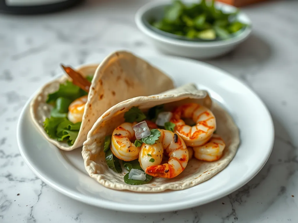 Garlic Butter Shrimp Pita Pockets