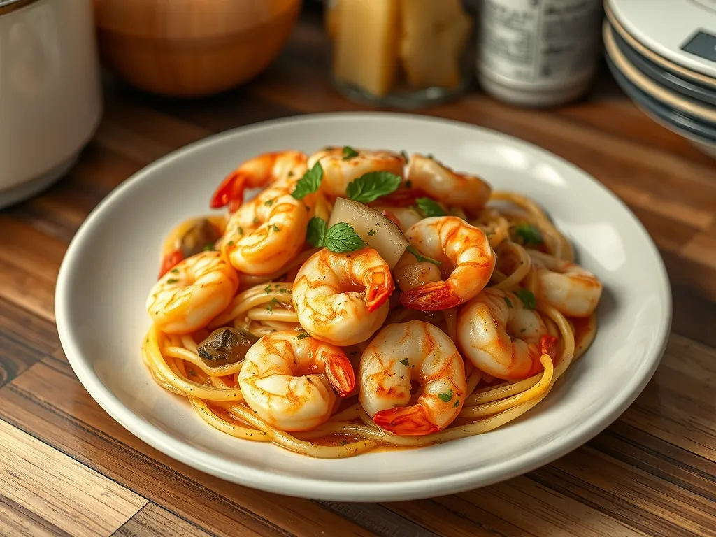 Garlic Butter Shrimp Scampi Pasta