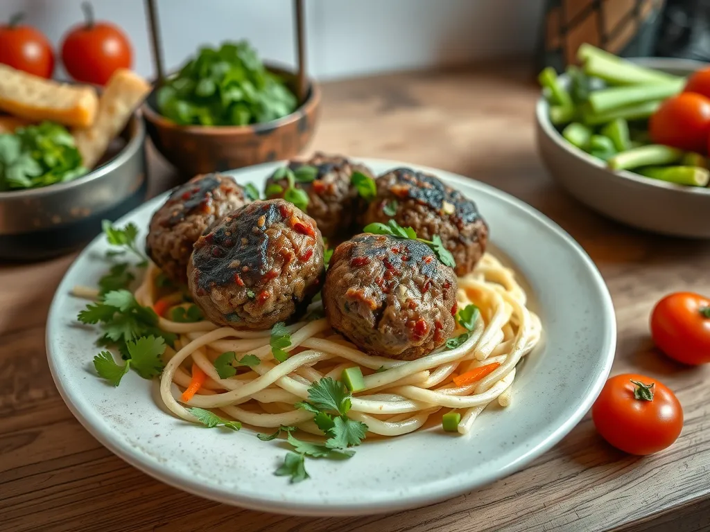 Garlic Herb Lamb Kofta