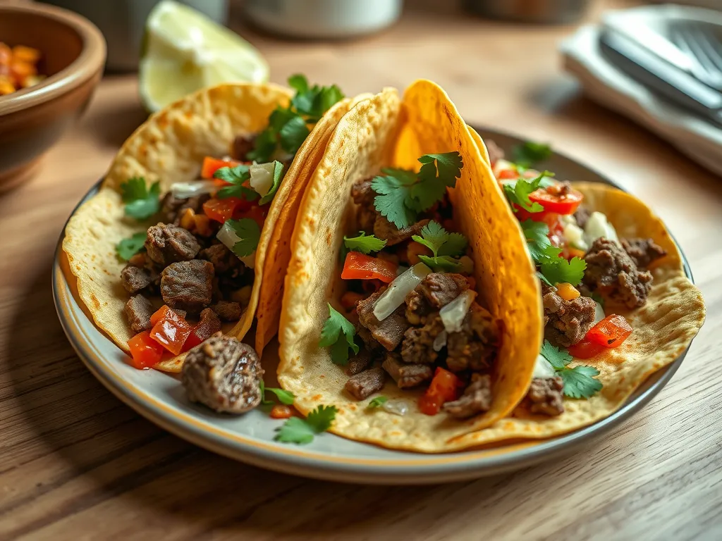 Ground Beef Street Tacos