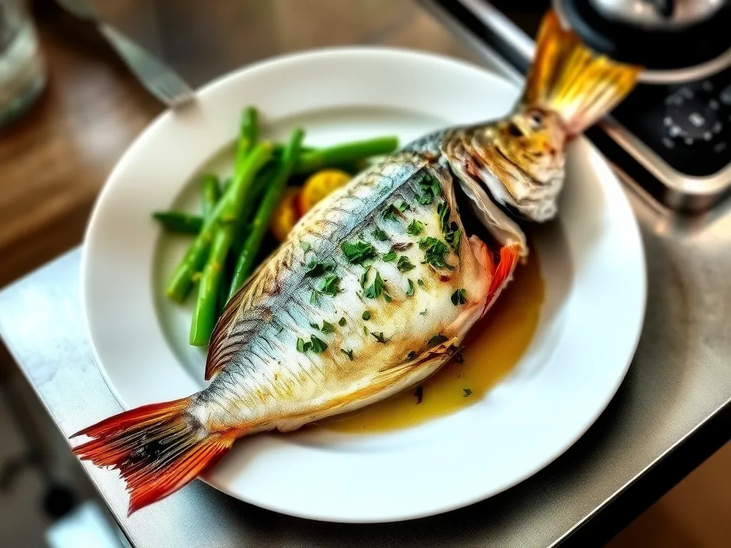 Herb-Crusted Baked White Fish