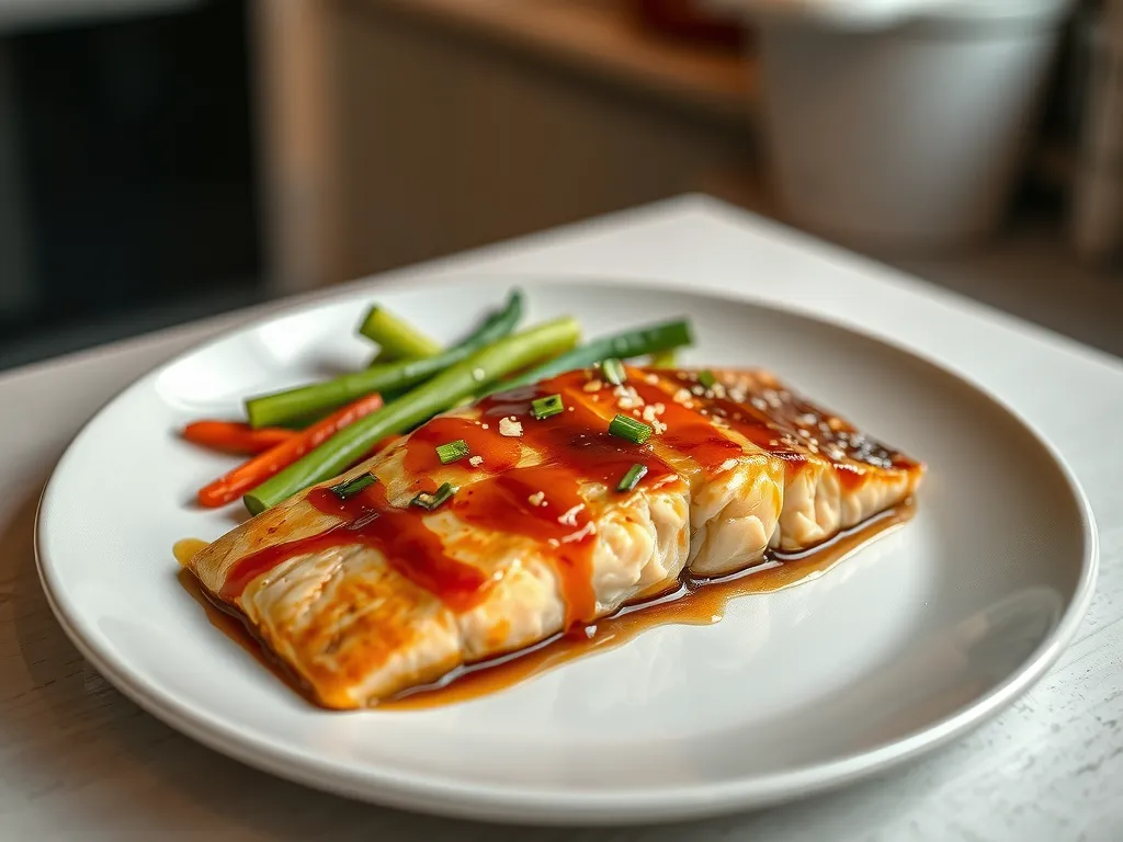 Honey Ginger Glazed Salmon