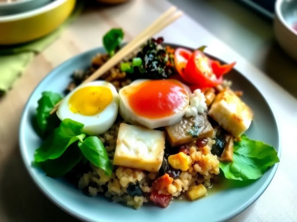 Kimchi Jjokbap with Tofu