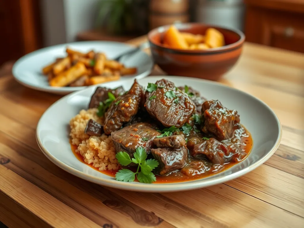 Lamb and Potato Couscous Skillet