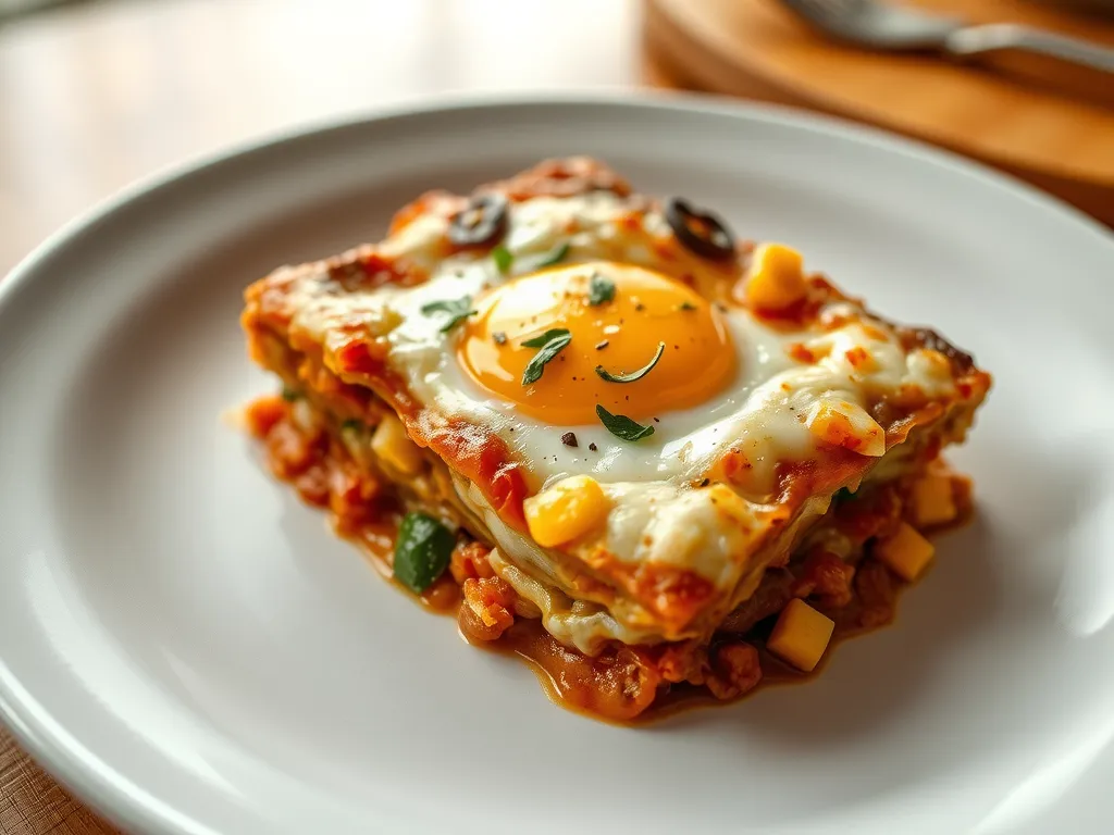 Lazy Moussaka with Eggs