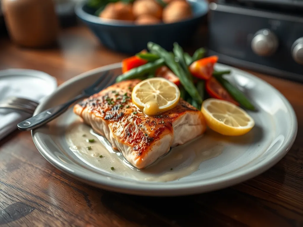 Lemon Butter Seared Salmon