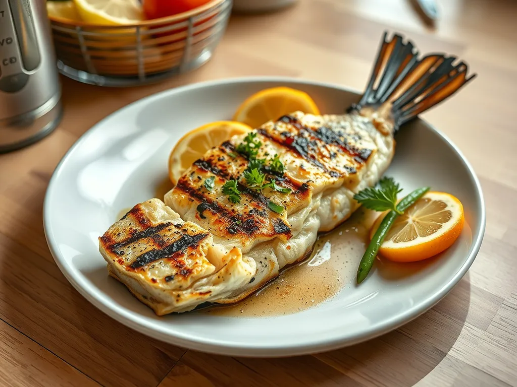 Lemon Garlic Butter Sea Bass