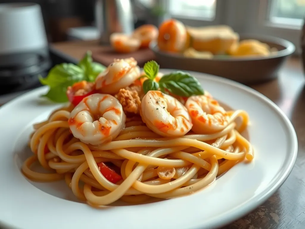 Lemon Garlic Butter Shrimp Pasta