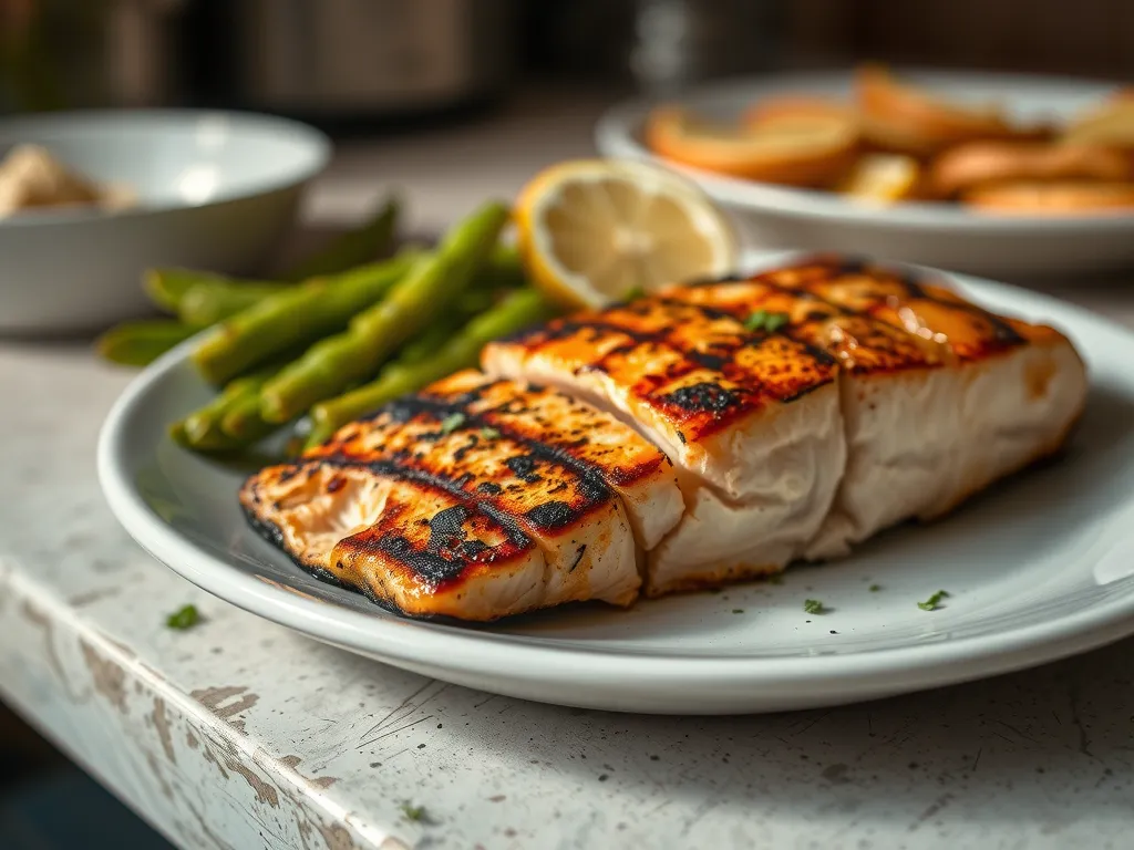 Lemon Garlic Grilled Salmon