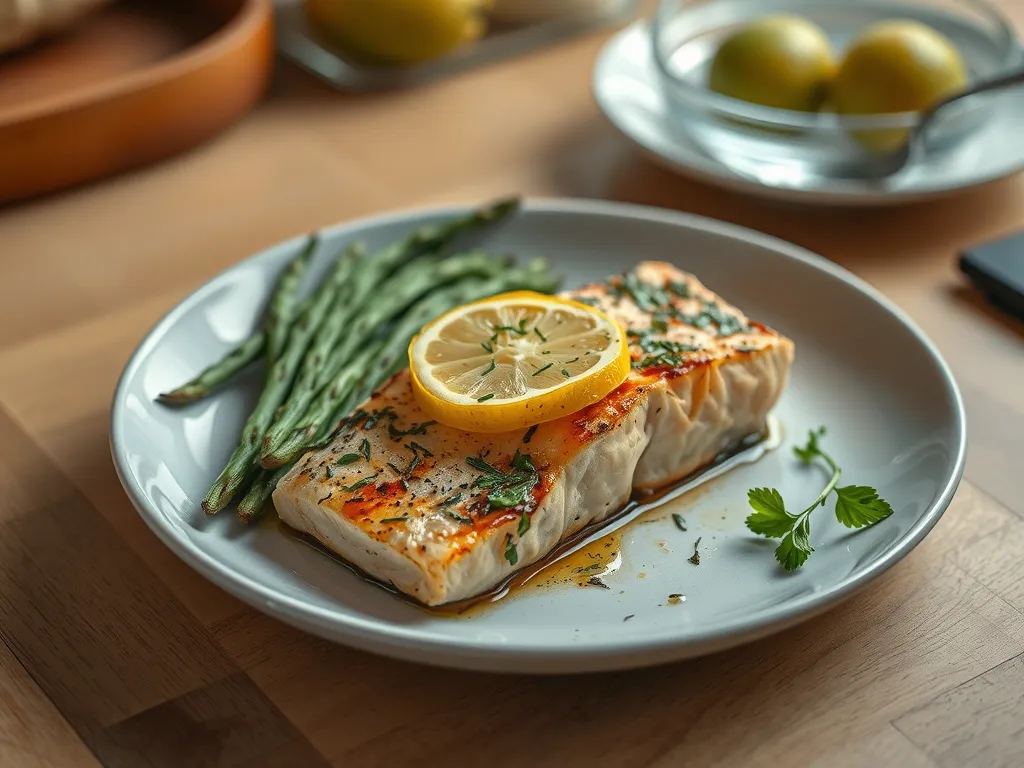 Lemon Garlic Herb Roasted Salmon