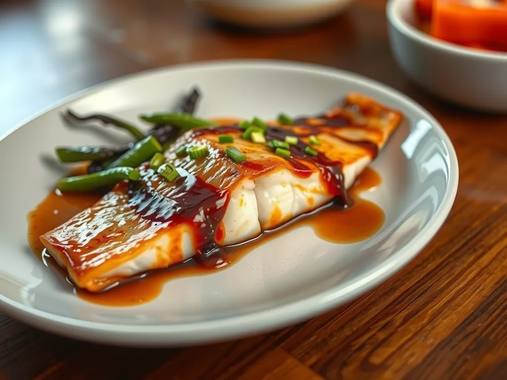 Miso Glazed White Fish Fillets