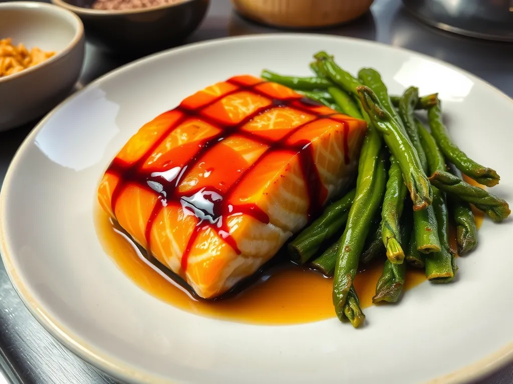 Miso Honey Glazed Salmon