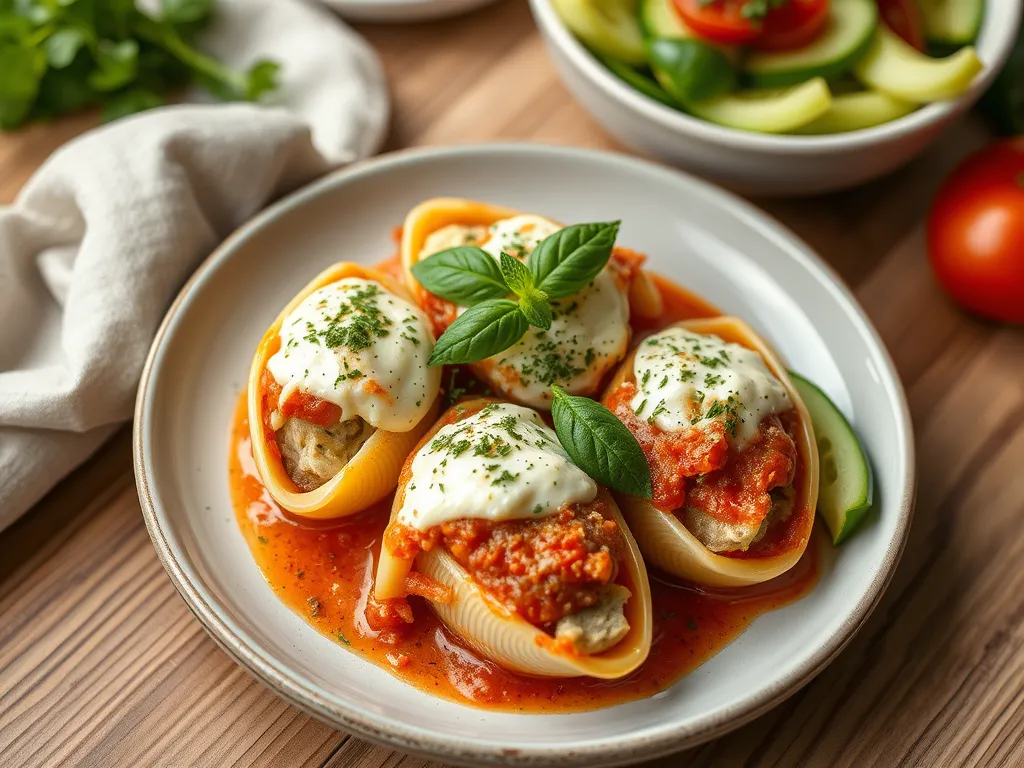 One-Pan Baked Stuffed Shells with Ricotta