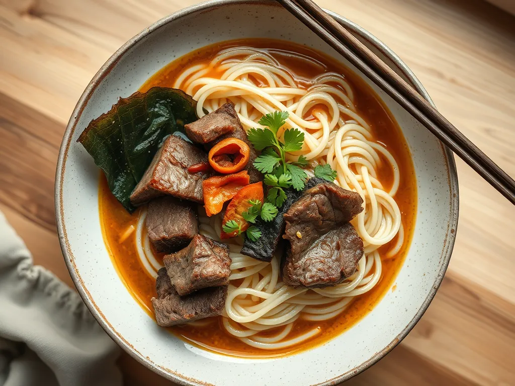 One-Pan Beef Ramen Bowl